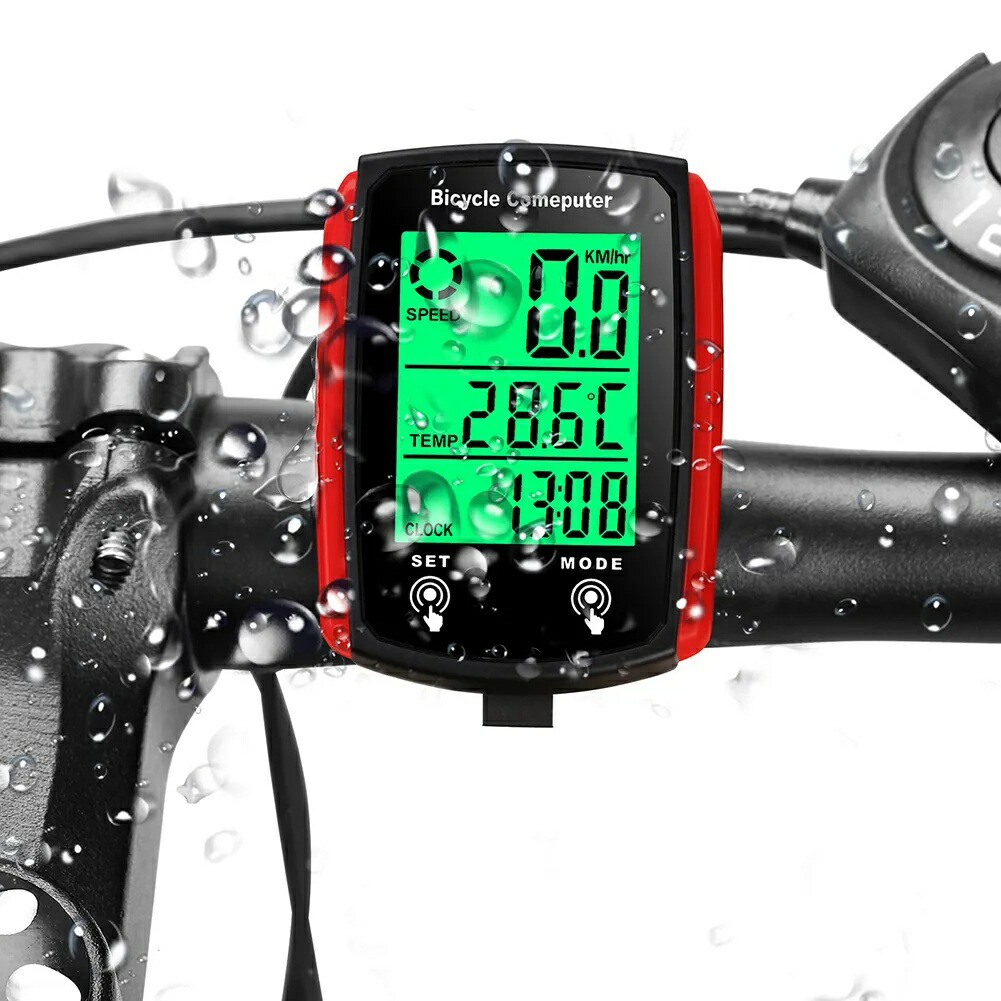 * 高品質の素材製、耐久性と実用性有線自転車スピードメーター液晶コンピューター走行距離計英語* 高品質の腹筋素材で作られており、非常に安全で耐久性があります。* 一方、この走行距離計は防水ですので、雨